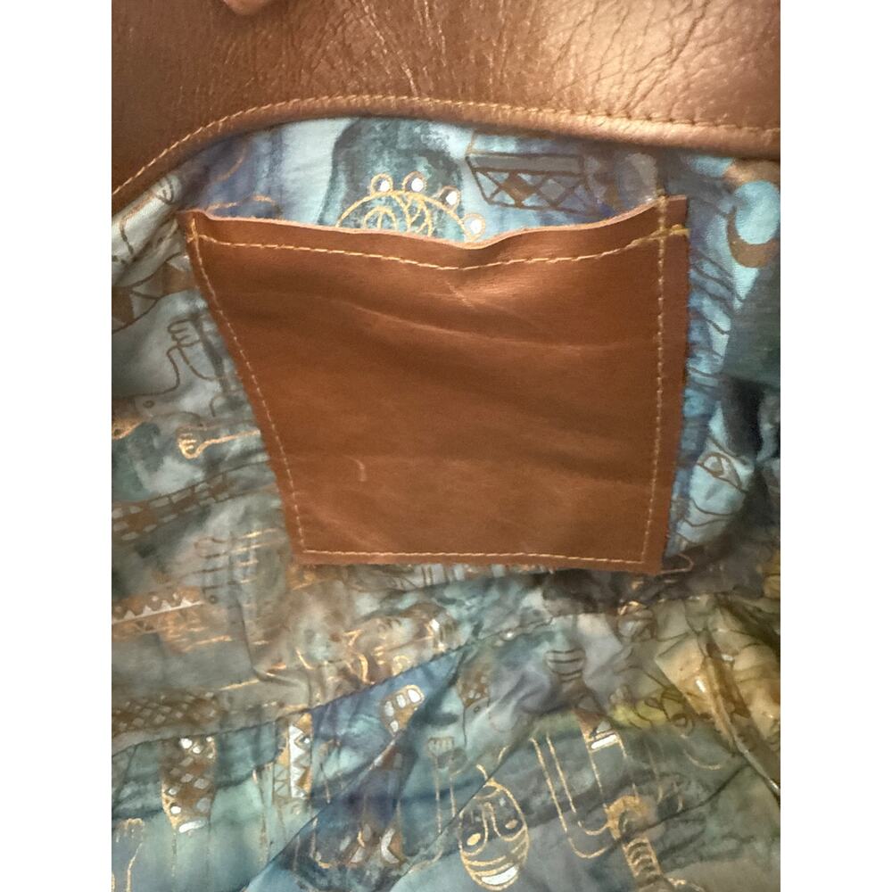 Marnie Bug Bag Golden Bronze Textured Leather Shoulder Bag with Gold Hardware - Picture 9 of 10